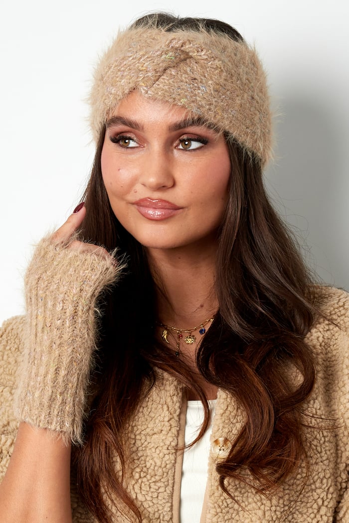 Winter headband frosty chic - Brown Picture2